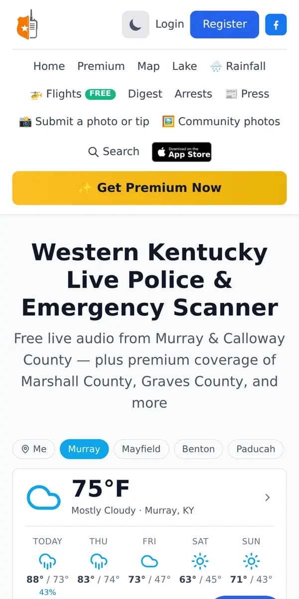Murray Scanner on a phone